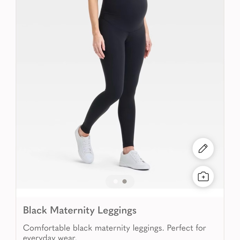 Isabel Maternity by Ingrid & Isabel Black Leggings